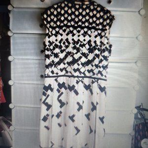 Tory Burch Drop Waist Sleeveless Dress Size 12